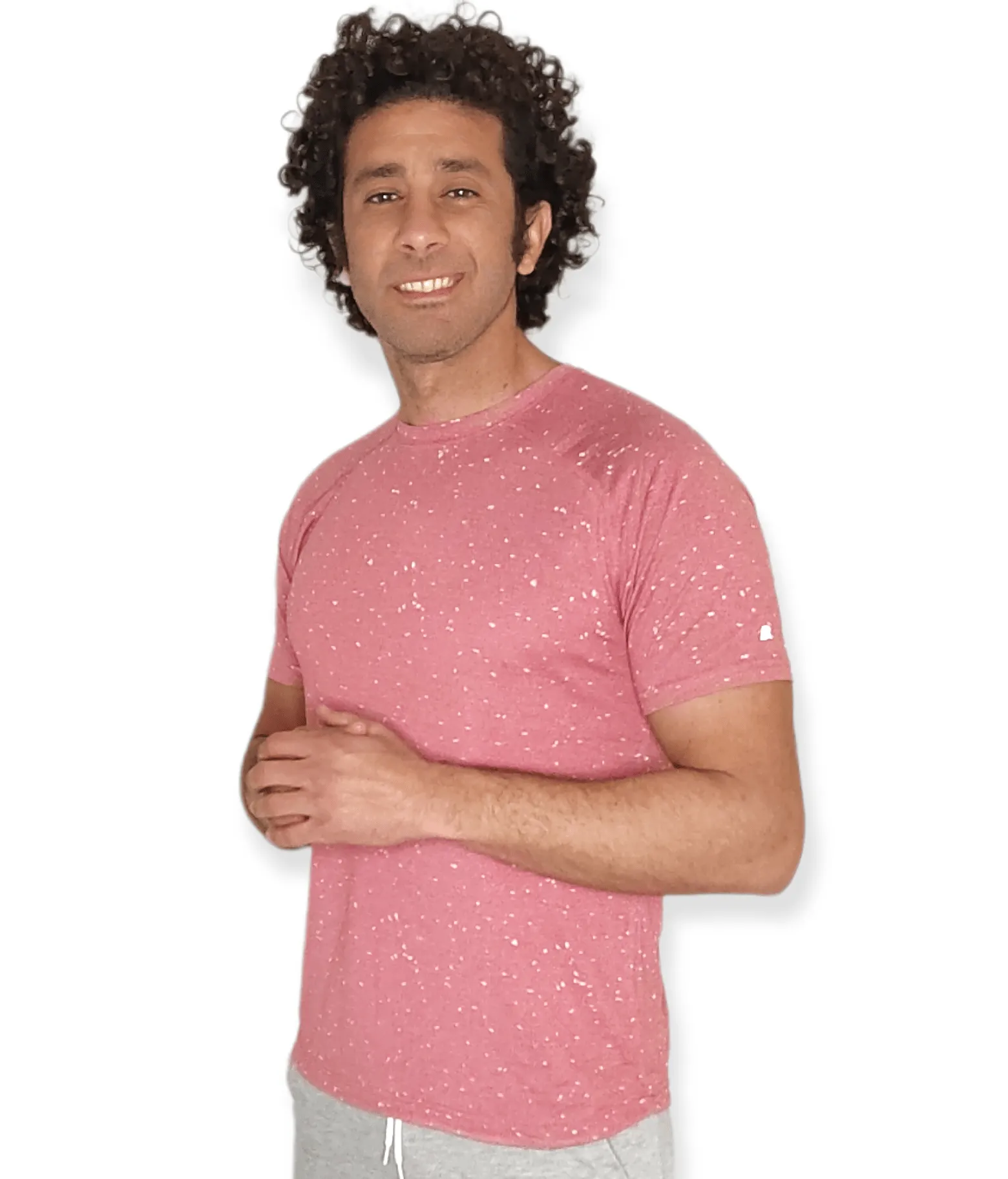 Men (Training-Fit) Sports Tshirt - Dark Pink