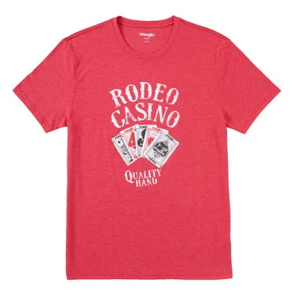 Mens Wrangler Rodeo Casino S/S T-Shirt - MQ6179R