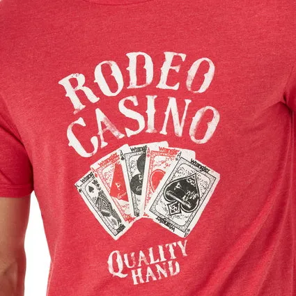 Mens Wrangler Rodeo Casino S/S T-Shirt - MQ6179R