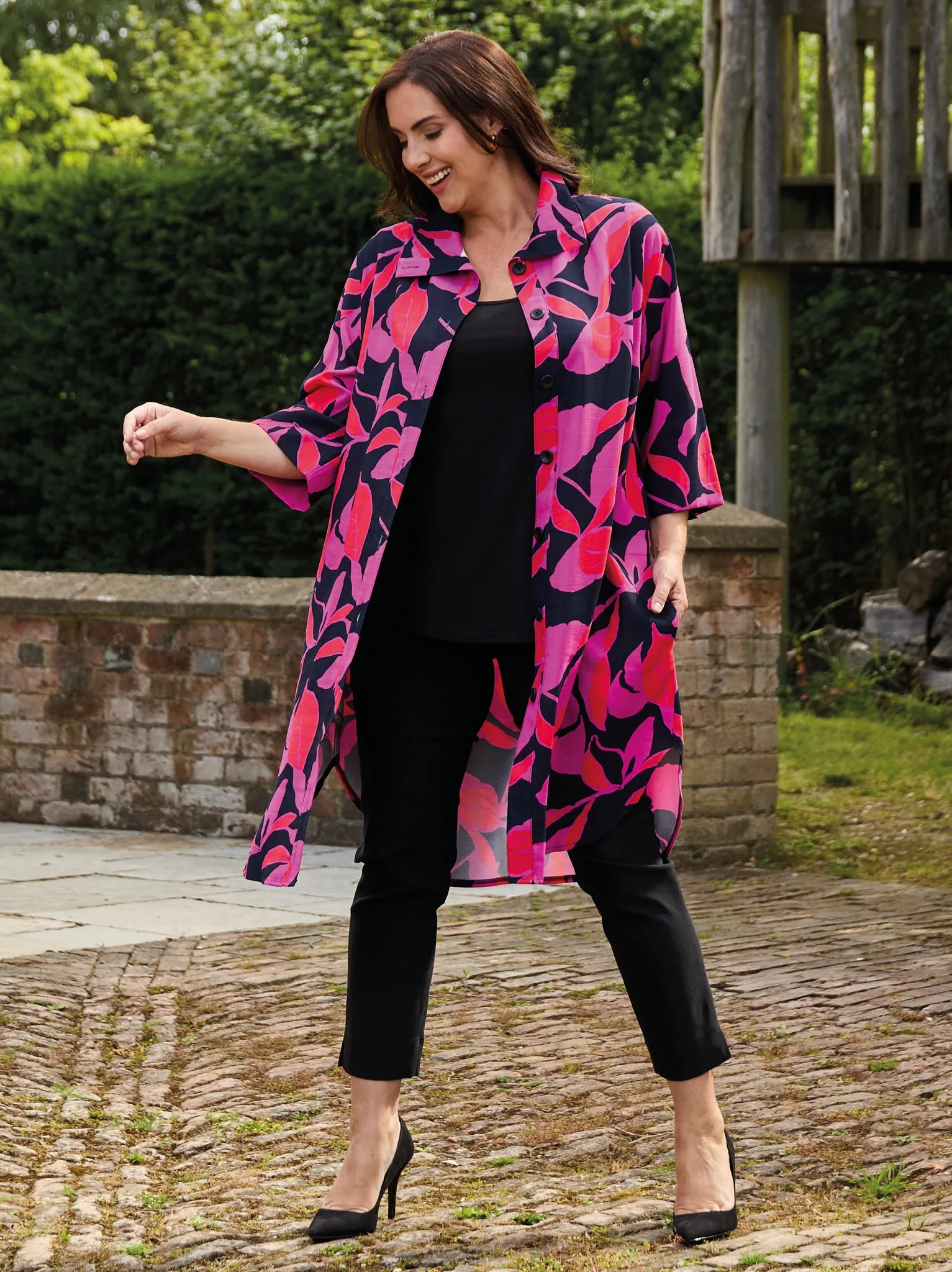 Milano Jacket - Fuchsia/Black