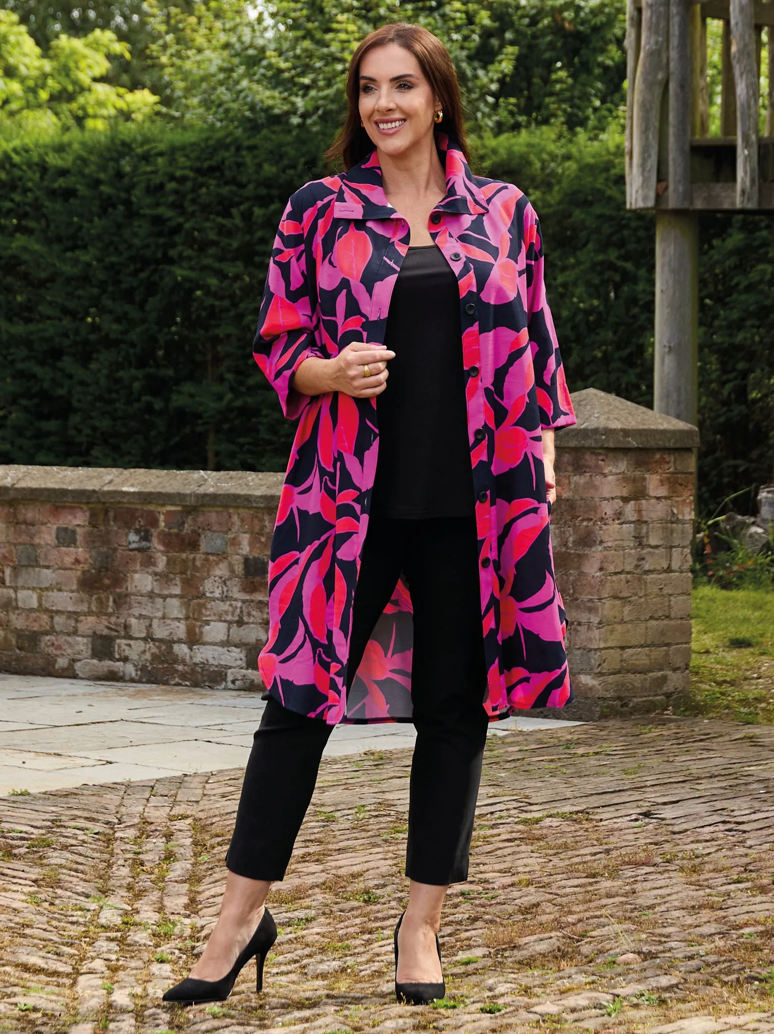 Milano Jacket - Fuchsia/Black