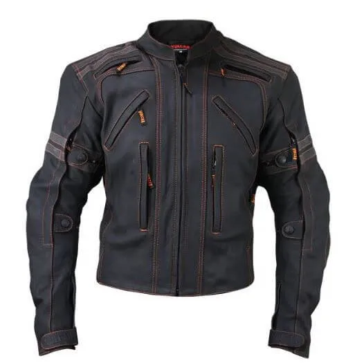 NEW HANDMADE VULCAN MENS VTZ-910 STREET MOTORCYCLE LEATHER JACKET