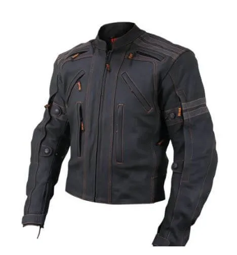 NEW HANDMADE VULCAN MENS VTZ-910 STREET MOTORCYCLE LEATHER JACKET