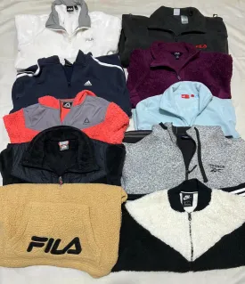 Nike ,adidas ,puma,fila,reebok fleece jackets 16 pieces