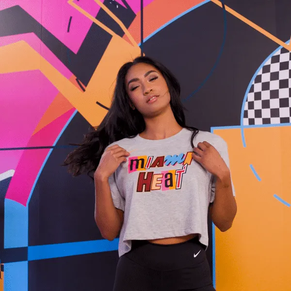 Nike Miami Mashup Vol. 2 Stacked Women's Crop Tee