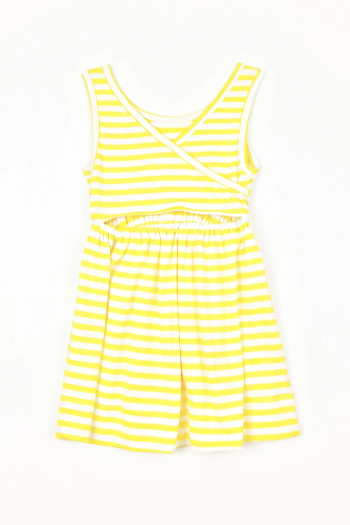 Peas and Queues Strawberry Fields Girls Dress - Yellow (Size 3 left)