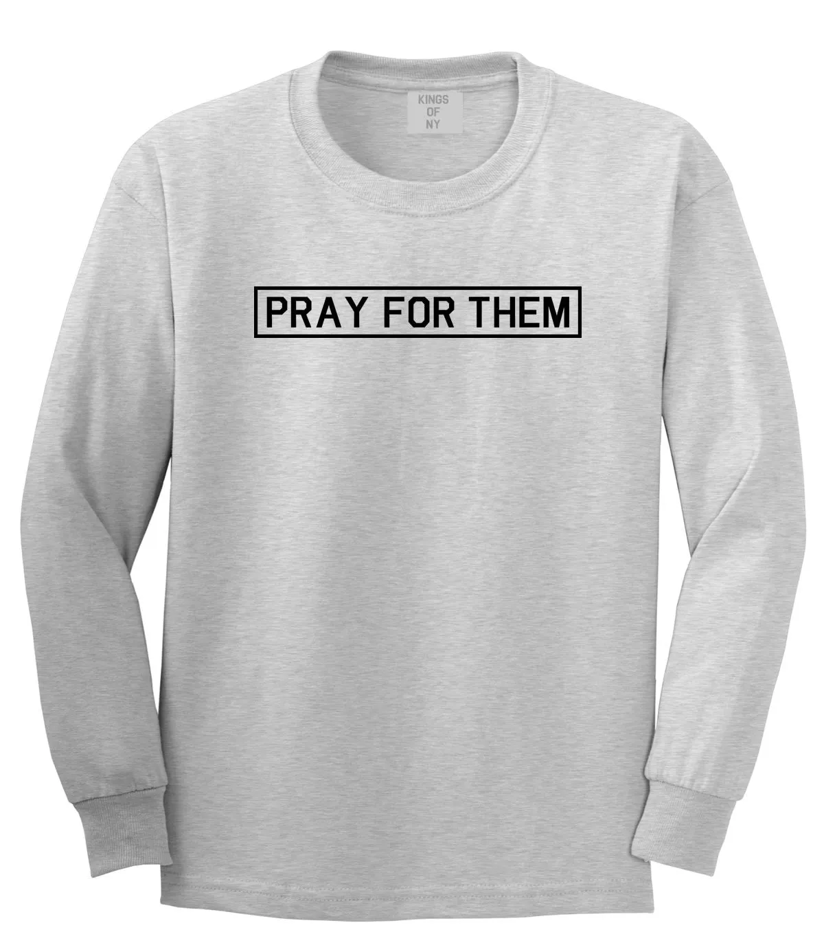 Pray For Them Fall15 Boys Kids Long Sleeve T-Shirt