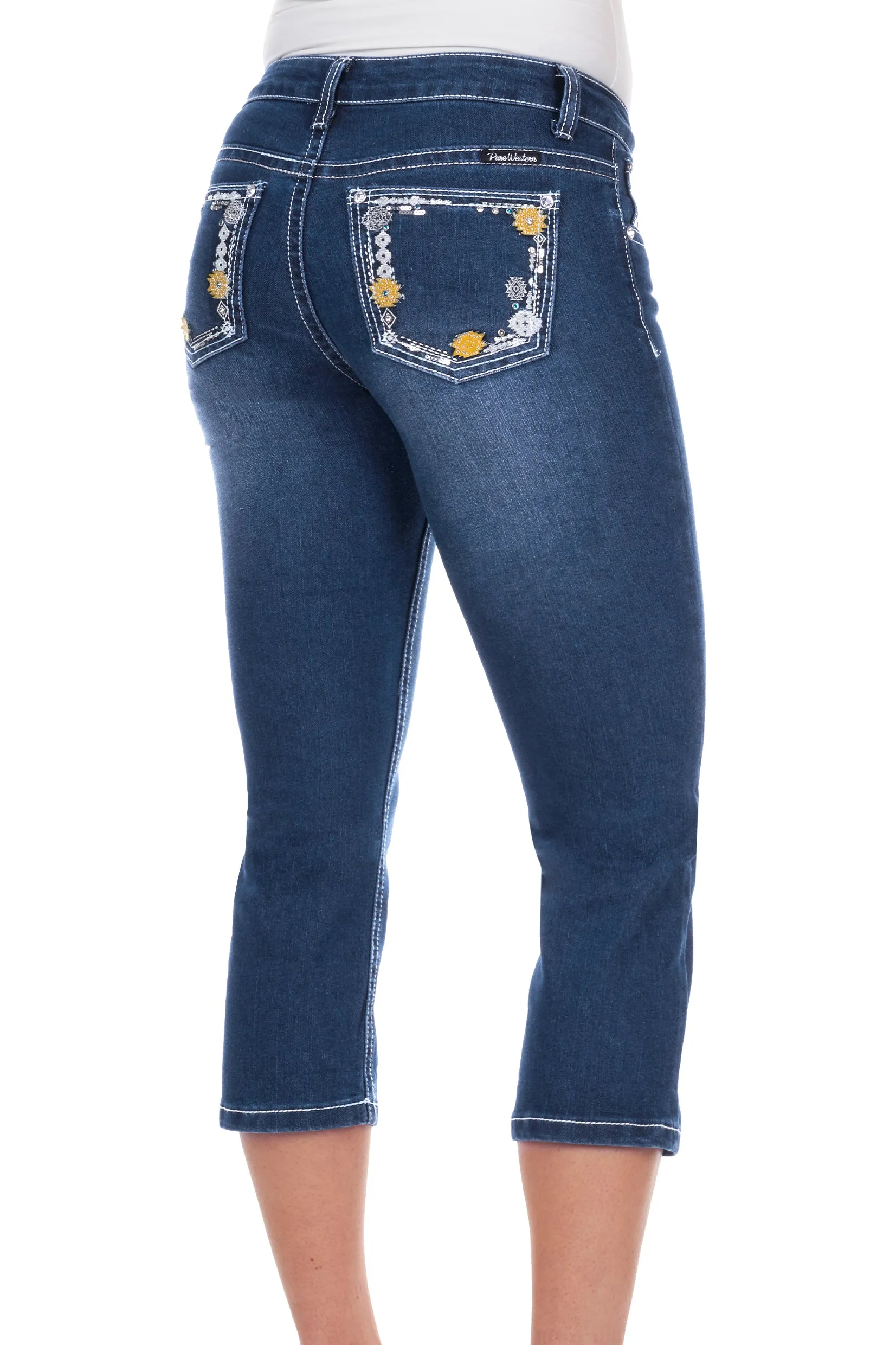 Pure Western Ladies Clementine Capri - Dusk - PCP2209657