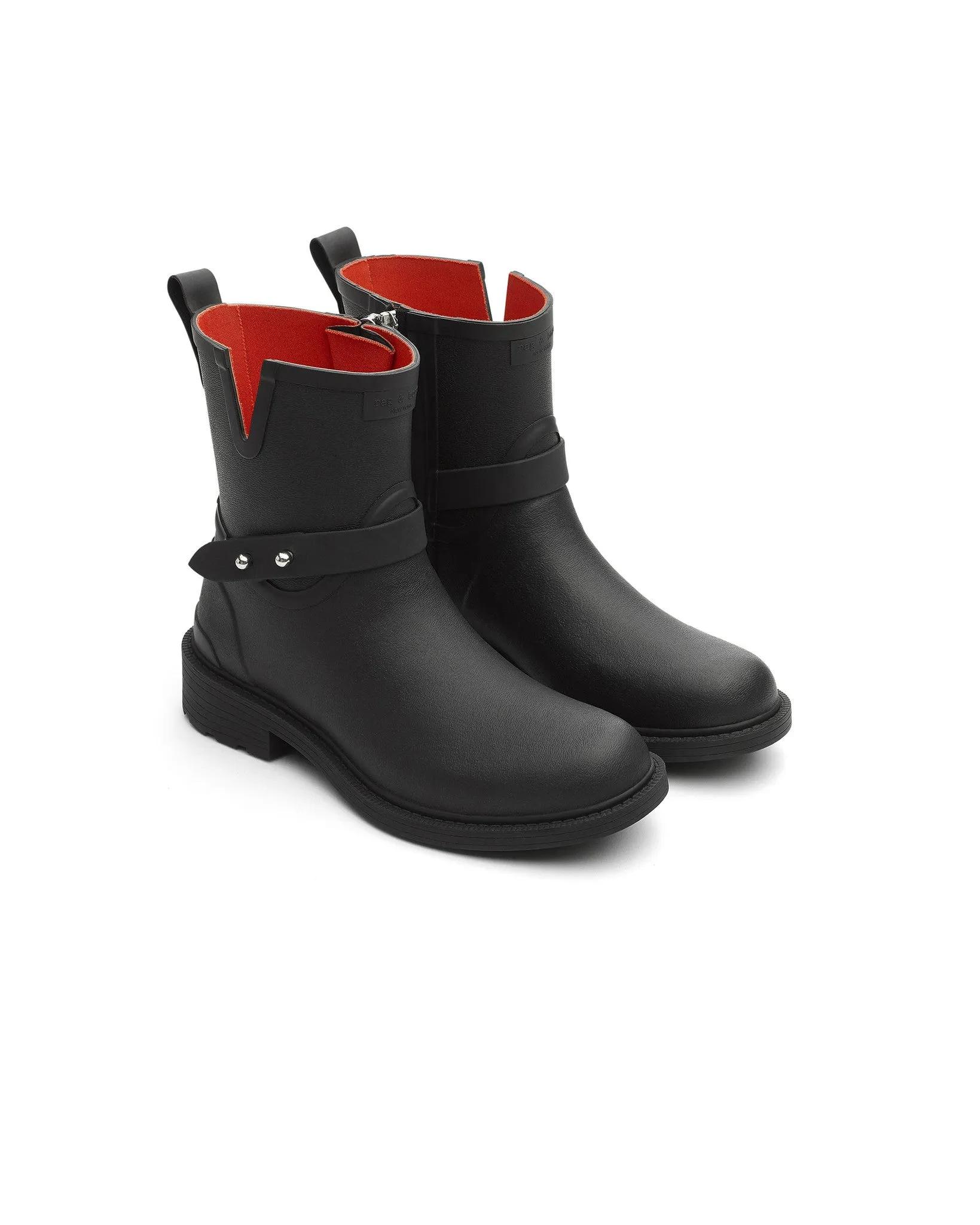 Rag & Bone - Moto Rain Boot - Black