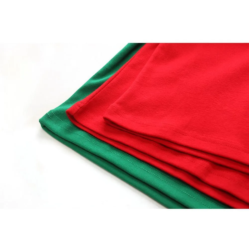 Red Green Christmas Kids Sleepwear Stripes Top Pants Pajamas Set