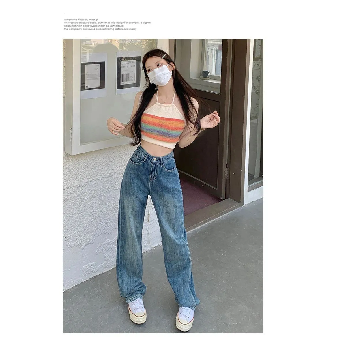 Retro Loose Fit High-Quality Cropped & Regular & Long Straight Leg Jeans