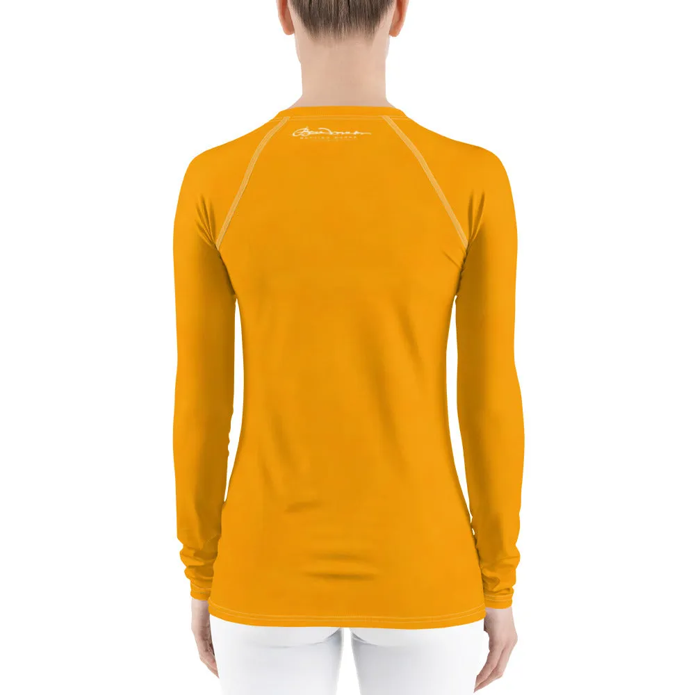 Sacral Orange Long Sleeve Tops