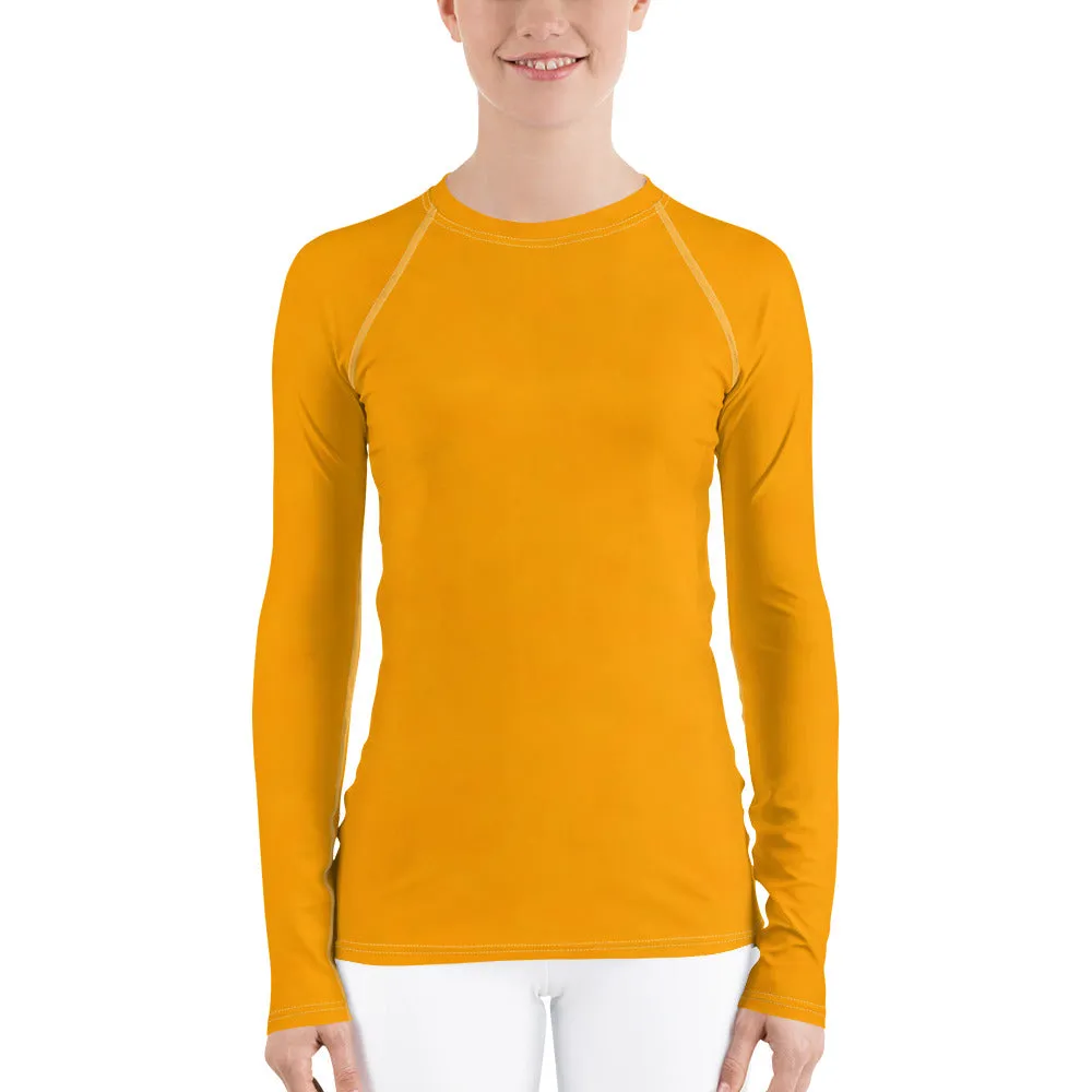 Sacral Orange Long Sleeve Tops