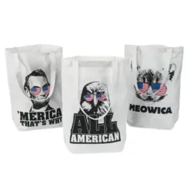 Sassy Patriotic Tote Bags (3-pk)