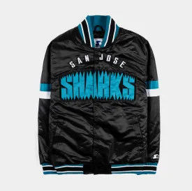 Shoe Palace Exclusive San Jose Sharks Home Game Varsity Mens Jacket (Black/Blue)