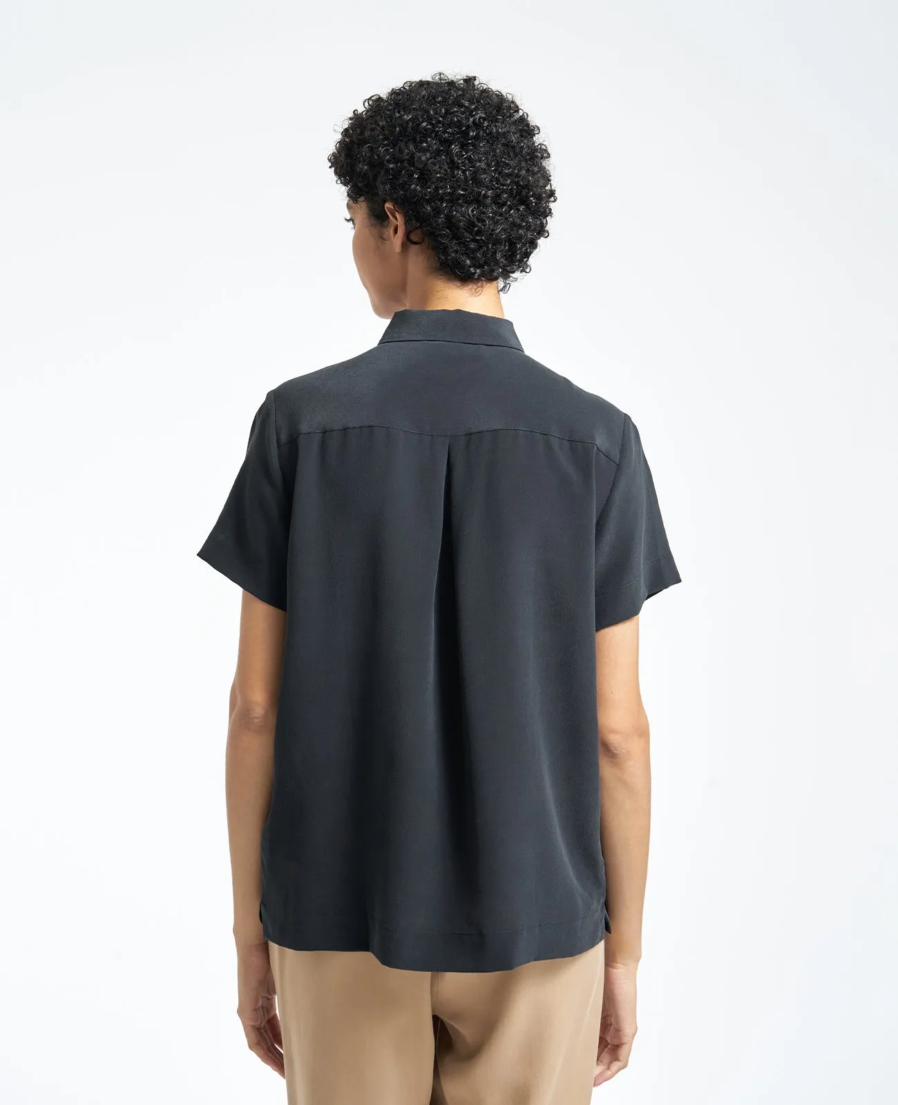 Silk Short Sleeve Shirt