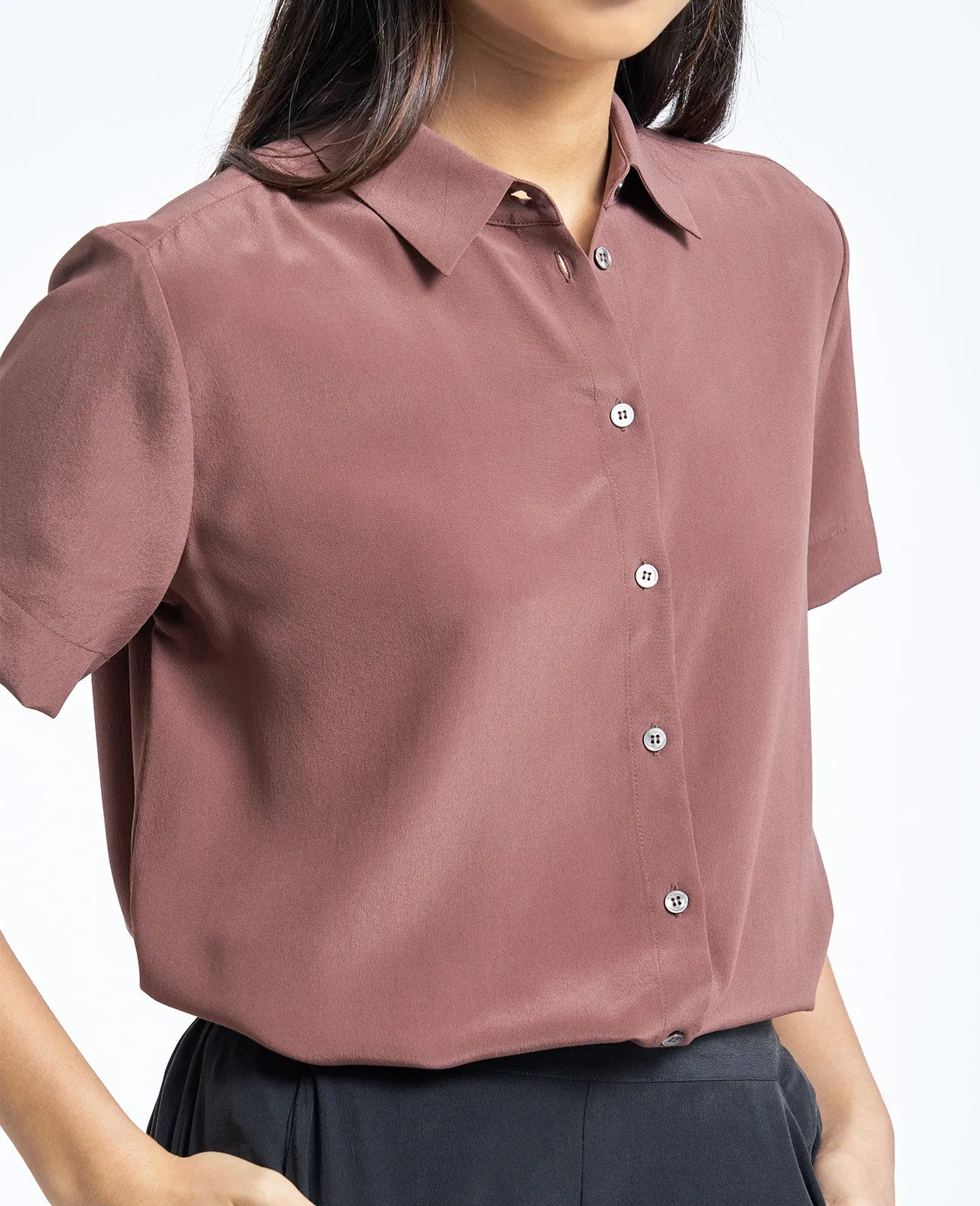 Silk Short Sleeve Shirt