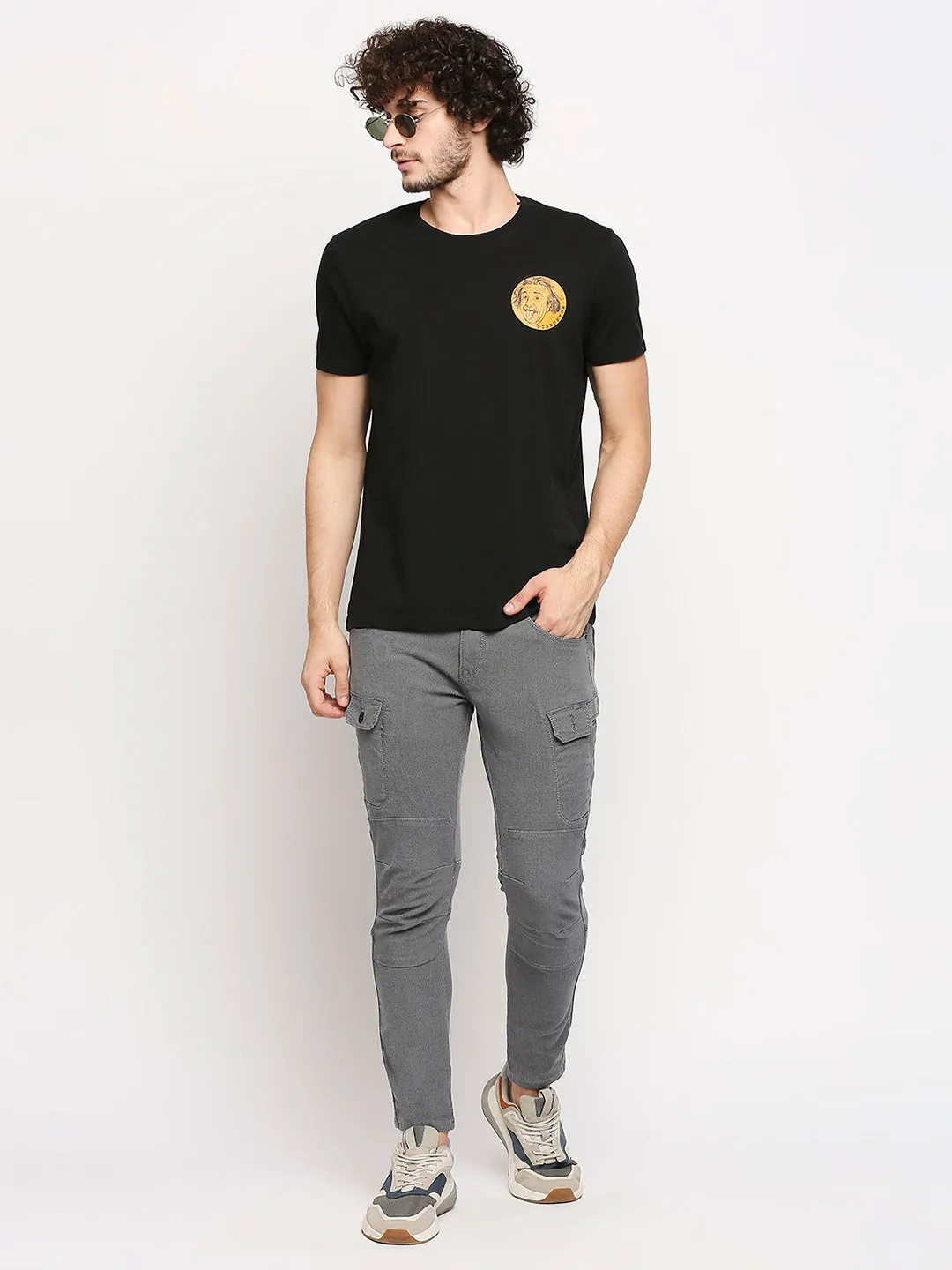 Spykar Men Grey Solid Slim Mid-Rise Jeans (Kano)