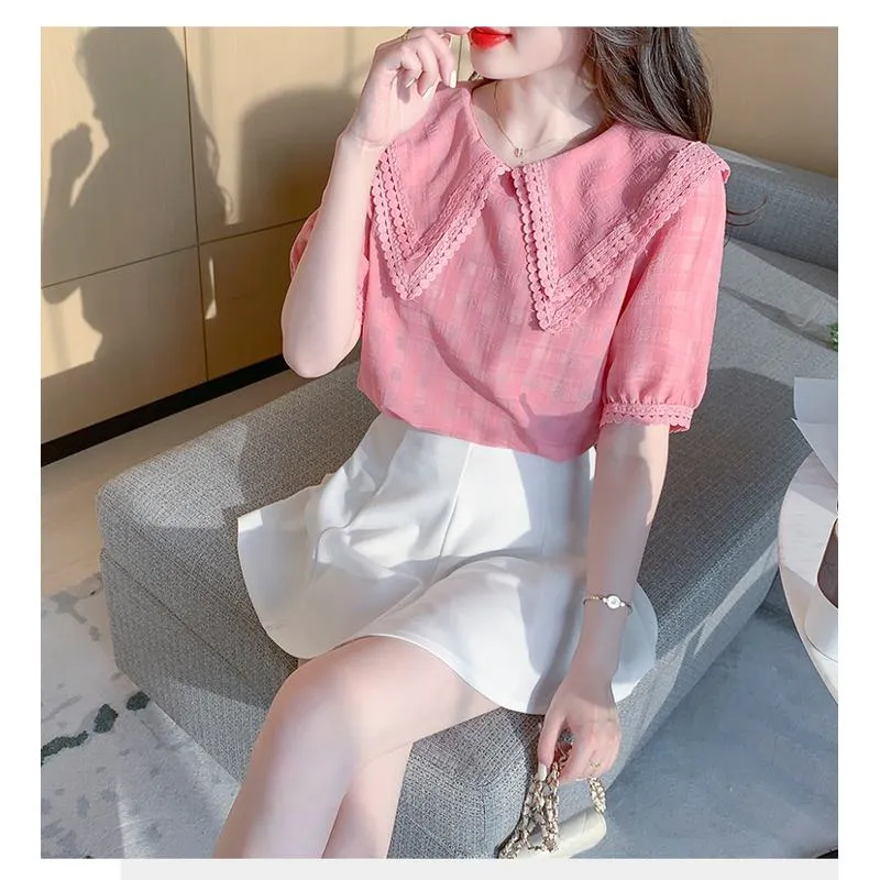 Super Fairy V-Neck Chiffon Blouse