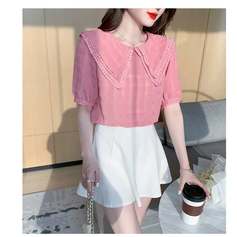 Super Fairy V-Neck Chiffon Blouse