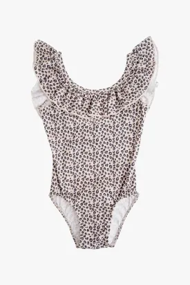 Tocoto Vintage Leopard Print Kids Swimsuit