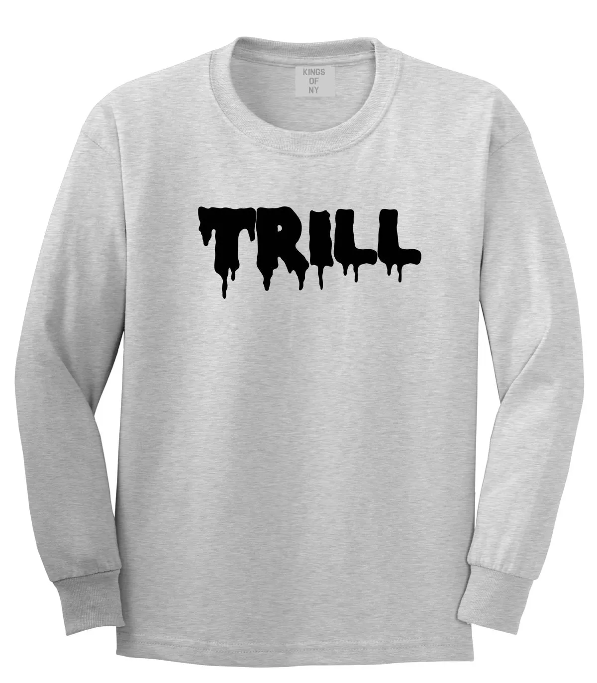 Trill Blood Drip Font Long Sleeve Boys Kids T-Shirt