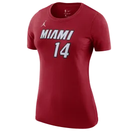 Tyler Herro Nike Jordan Brand Statement Red Name & Number Women's Tee