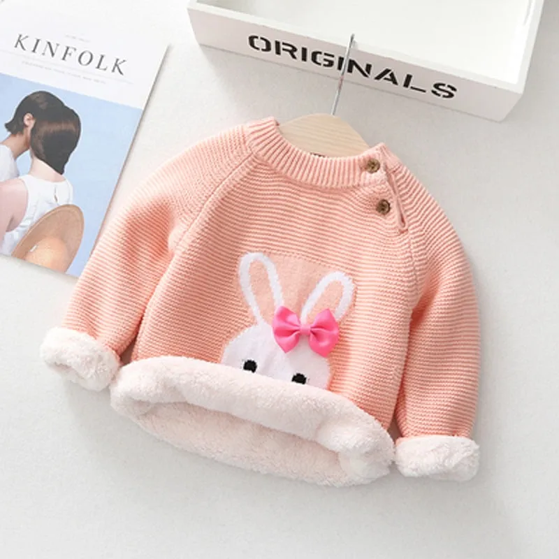 Unisex Animal Cartoon Design Warm Sweaters For Kids