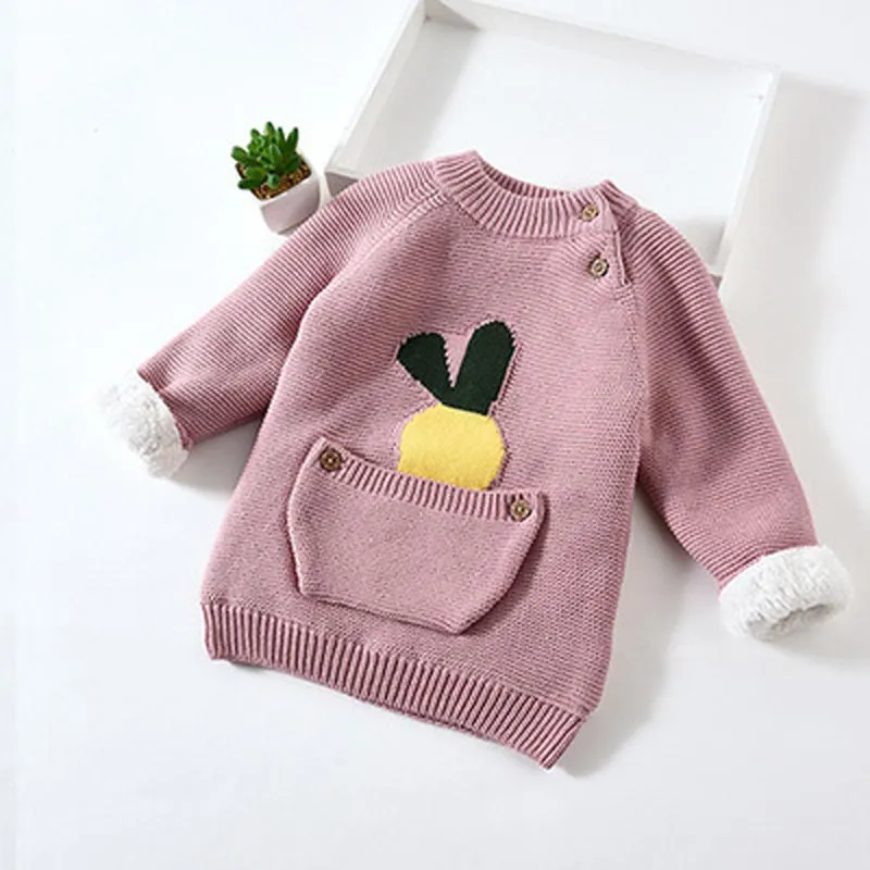 Unisex Animal Cartoon Design Warm Sweaters For Kids