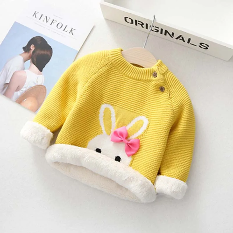 Unisex Animal Cartoon Design Warm Sweaters For Kids