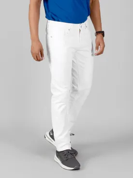 White Solid Slim Fit Jeans | JadeBlue