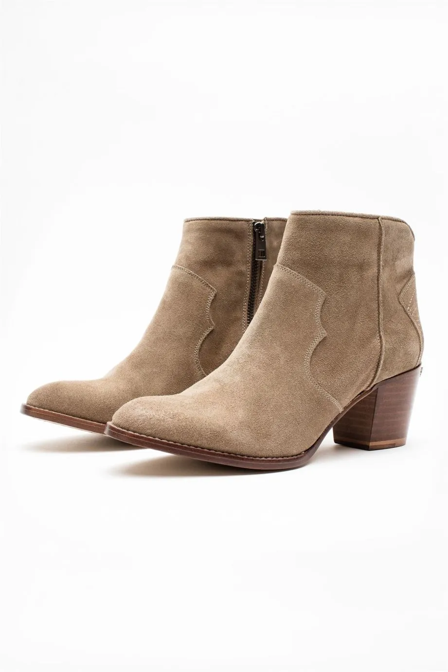 Zadig & Voltaire - Molly Suede Boots Taupe