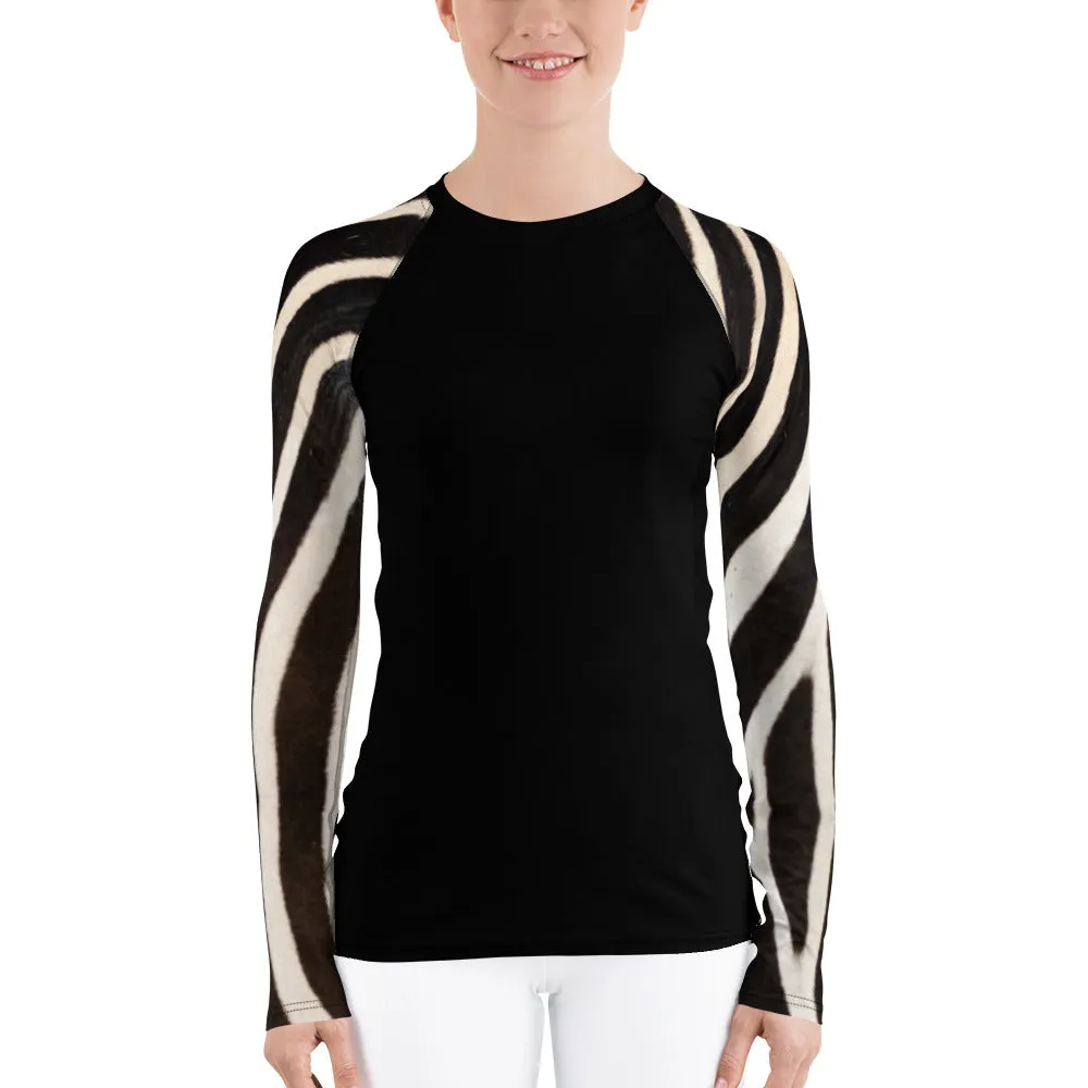 Zebra Long Sleeve Tops